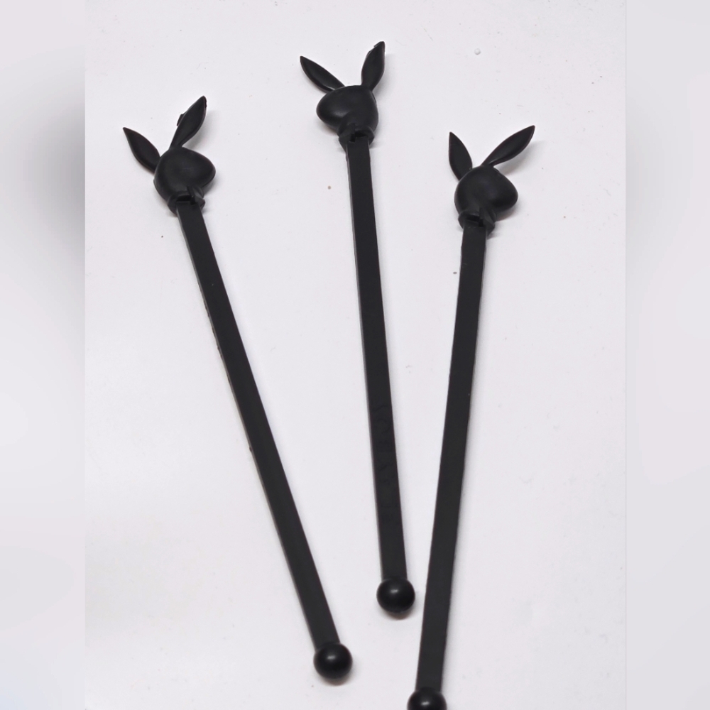 Vtg Playboy Drink Stirrer Sticks Plastic Set 3